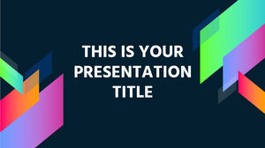 五颜六色的几何。 免费的 PowerPoint 模板和 Google 幻灯片主题