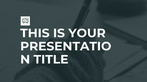 Modern Büyük Metin. Ücretsiz PowerPoint Şablonu ve Google Slaytlar Teması