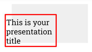 Quadro vermelho simples. Modelo gratuito do PowerPoint e tema do Google Slides