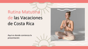 코스타리카 휴가 아침 루틴