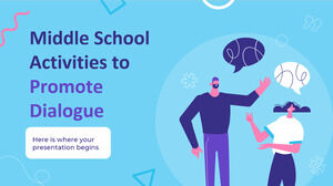 대화 촉진을 위한 중학교 활동