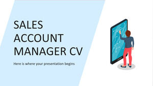 Lebenslauf des Sales Account Managers