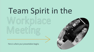 Spiritul de echipă la întâlnirea la locul de muncă