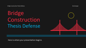 Soutenance de thèse de construction de ponts