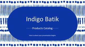 Catalogo dei prodotti Indigo Batik