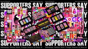 Template ppt estetika ceruk kuratorial seni