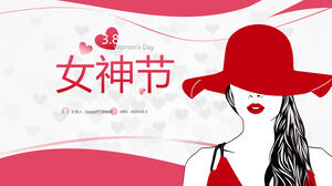 Fluid Geometry Wind 3.8 Goddess Festival Frauentag PPT-Vorlage