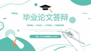 Modelo de PPT de Defesa de Tese de Formatura de Elementos Geométricos Vento Fresco