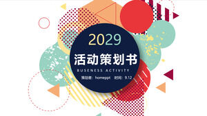 Colorful Fashion Memphis Style Event Planning Book PPT Template Download