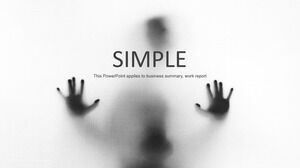 خلفية شخصية سوداء تنزيل قالب PPT للأعمال الأوروبية والأمريكية