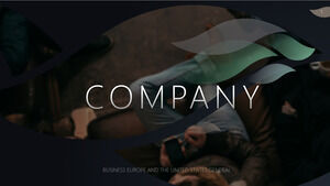 Unduh template PPT bisnis Eropa dan Amerika dengan latar belakang pola artistik