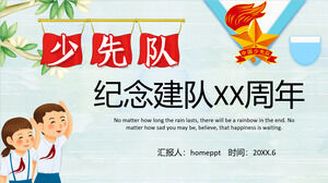 Unduhan Templat PPT Kegiatan Peringatan XX Tim Peringatan Pionir Muda Kartun