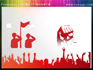 قم بتنزيل مواد PPT للصورة الظلية لست شخصيات من طلاب المدارس الابتدائية