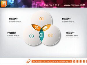 下載全套38套彩色微立體PPT圖表