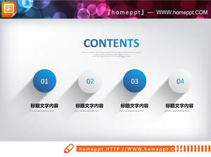 Baixe 30 conjuntos de gráficos PPT micro estereoscópicos azuis com efeitos de sombra