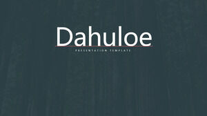 간단하고 신선한 유럽과 미국의 산림 비즈니스 데모 PPT 템플릿 다운로드