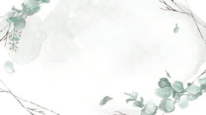 สีน้ำที่สง่างามออกจากภาพพื้นหลัง PPT