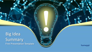 Darmowy szablon Powerpoint do podsumowania wielkich pomysłów