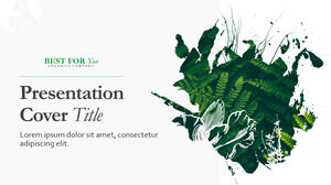 เทมเพลต PowerPoint ฟรีสำหรับโปรไฟล์บริษัทออร์แกนิก