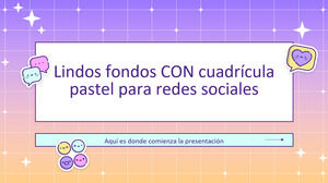 Śliczne pastelowe tła siatki dla mediów społecznościowych