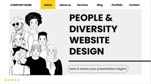Design de site de pessoas e diversidade