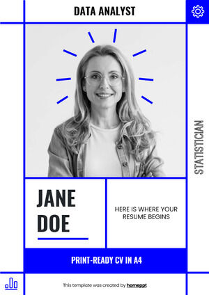 CV Data Analyst-Statisticien