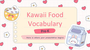 Kosakata Makanan Kawaii untuk Pra-K