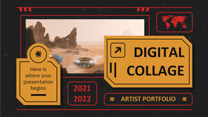 Künstlerportfolio für digitale Collagen