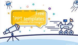 우주 과학 테마 PowerPoint 템플릿