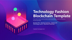 Tech Fashion Blockchain PowerPoint-Vorlagen