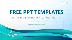 Templat PowerPoint Kurva EKG