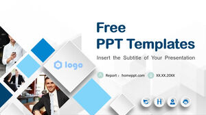 Șabloane PowerPoint pentru rapoarte de afaceri în stil 3D