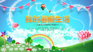 Colorful PPT Template Download for My Summer Life