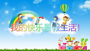 Mutlu Yaz Hayatım "Çocukların Hayatı Kayıt Albümü PPT Şablonu