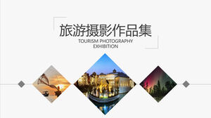 Descărcați șablonul PPT pentru portofoliul minimalist de fotografie de călătorie