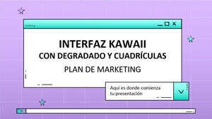 Antarmuka Kawaii dengan Gradient & Grids Marketing Plan