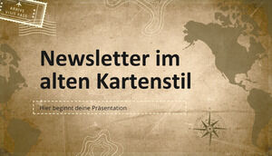 Biuletyn w stylu starych map