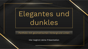 Zarif ve Koyu Geometrik Arka Plan Çizgileri Portföyü