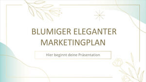 Kwiecisty elegancki plan MK