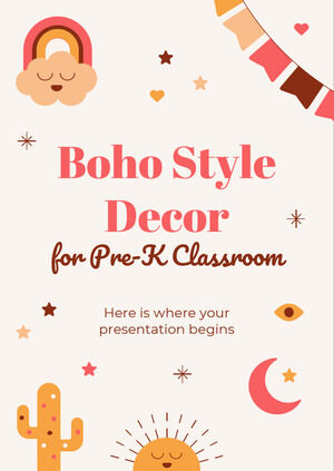 การตกแต่งสไตล์ Boho สำหรับห้องเรียน Pre-K