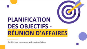 Reunión de Negocios de Planificación de Metas