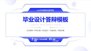 Stil geometrie simplificată Design de absolvire Apărare șablon PowerPoint universal