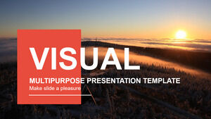 Szczegółowe wprowadzenie do pobierania europejskich i amerykańskich szablonów biznesowych PPT w tle lasu pod zachodzącym słońcem: