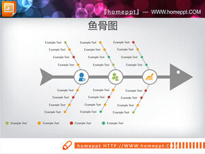 20セットのカラフルなPPTフィッシュボーン画像をダウンロード