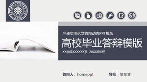 Descargue la plantilla PPT rigurosa y práctica para la defensa de la tesis de graduación universitaria