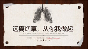 Éloignez-vous du tabac, commencez par vous et moi téléchargement PPT