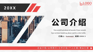 الأحمر والأسود مطابقة شركة مقدمة PPT تحميل قالب مجاني