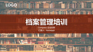 Téléchargez le modèle PPT pour la formation à la gestion des archives