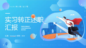 Laden Sie die PPT-Vorlage für den Blue Vector-Praktikums- und Beschäftigungsbericht herunter