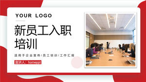 Scarica il modello PPT per la formazione di onboarding dei dipendenti aziendali in stile aziendale con combinazione di colori giallo grigio